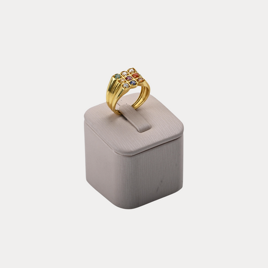 Golden Whisper Solitaire Ring